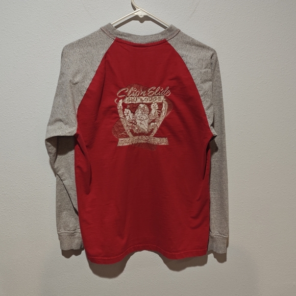 Vintage Disney Snow White Grumpy Y2K Raglan Men's Small Slip N Slide - Picture 2 of 5